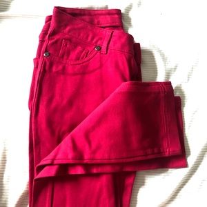 Bright Pink/Red Ponte Pants